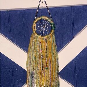 handmade dream catcher with beads